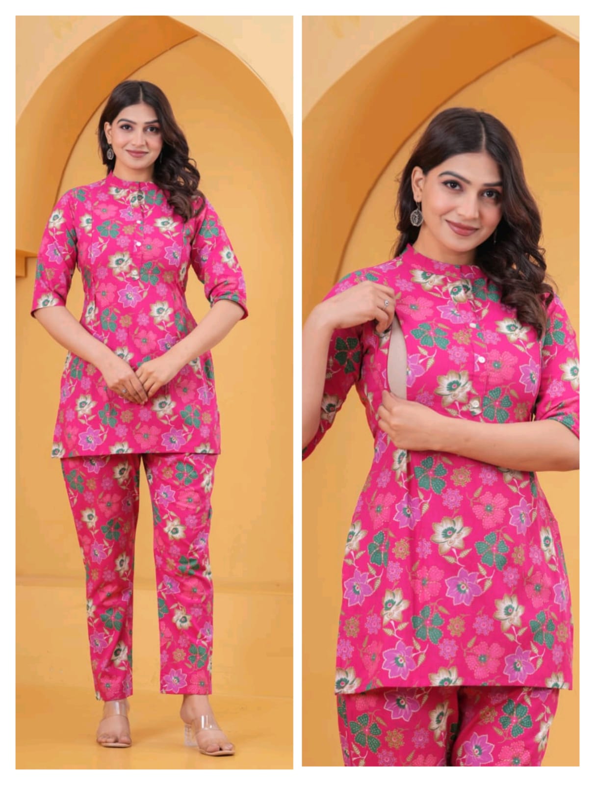 *🌸EXCLUSIVE SANGANERI PRINTED FEEDING CO-ORD SET*