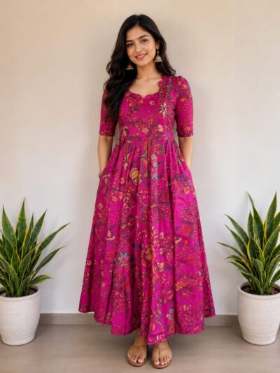 Soft Cotton 2 tier maxi with full cotton lining