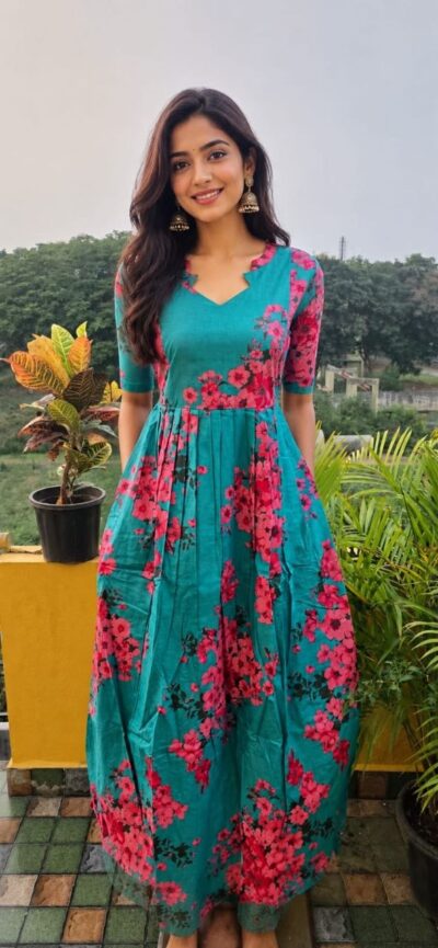 Cotton 2 tier maxi with full cotton lining