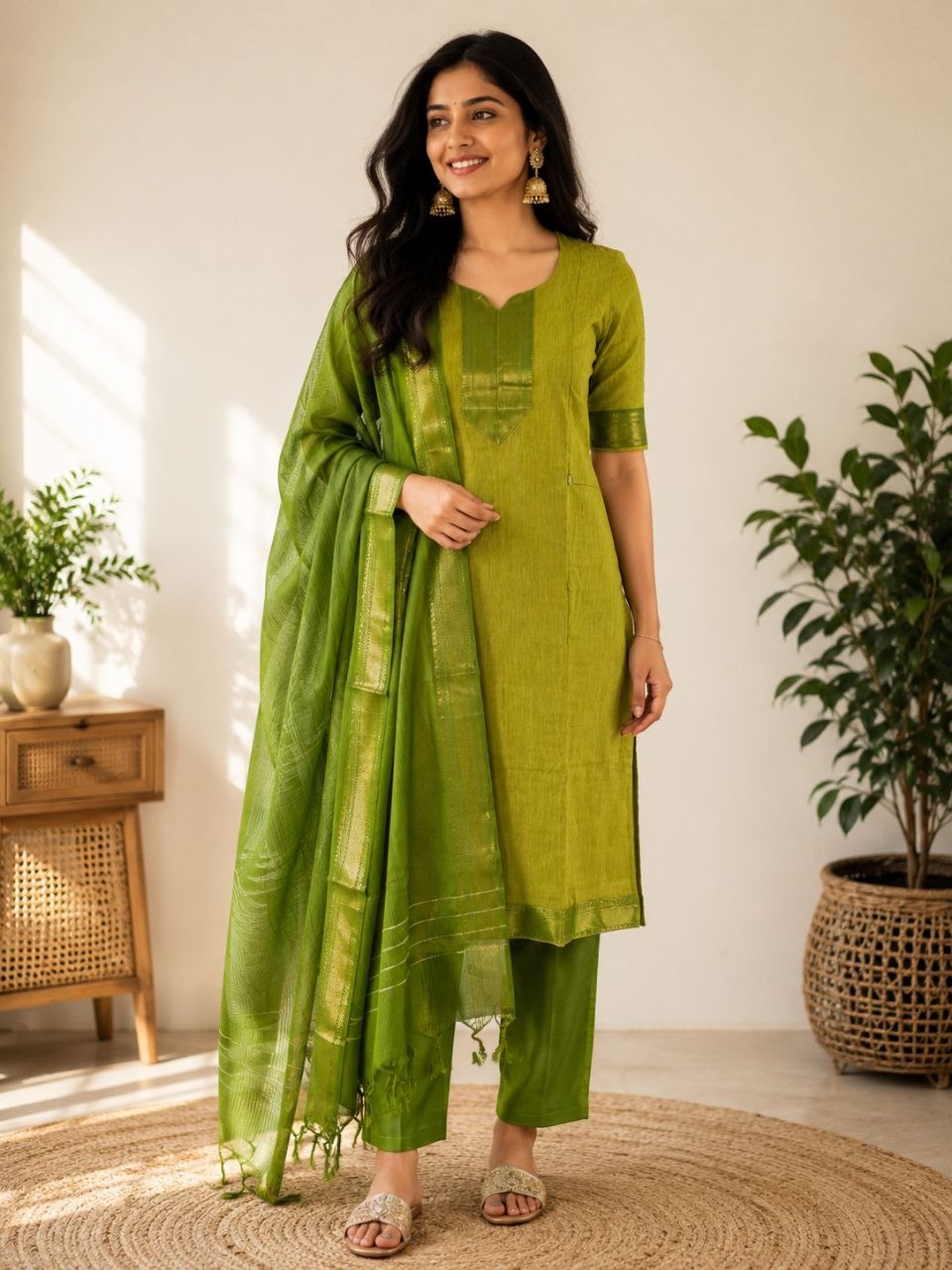 Mangalakiri cotton 3 pcs set