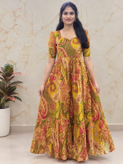 Soft Cotton 2 tier maxi with full cotton lining